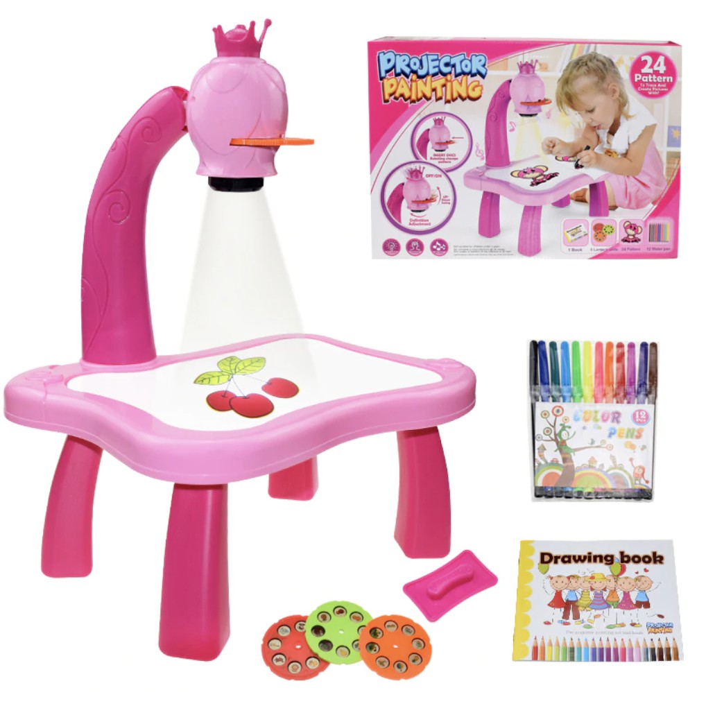 Led Projector Art Drawing Table | Projector Learning/Drawing Painting Set Educational Toy Gift For Kids - Boo & Bub