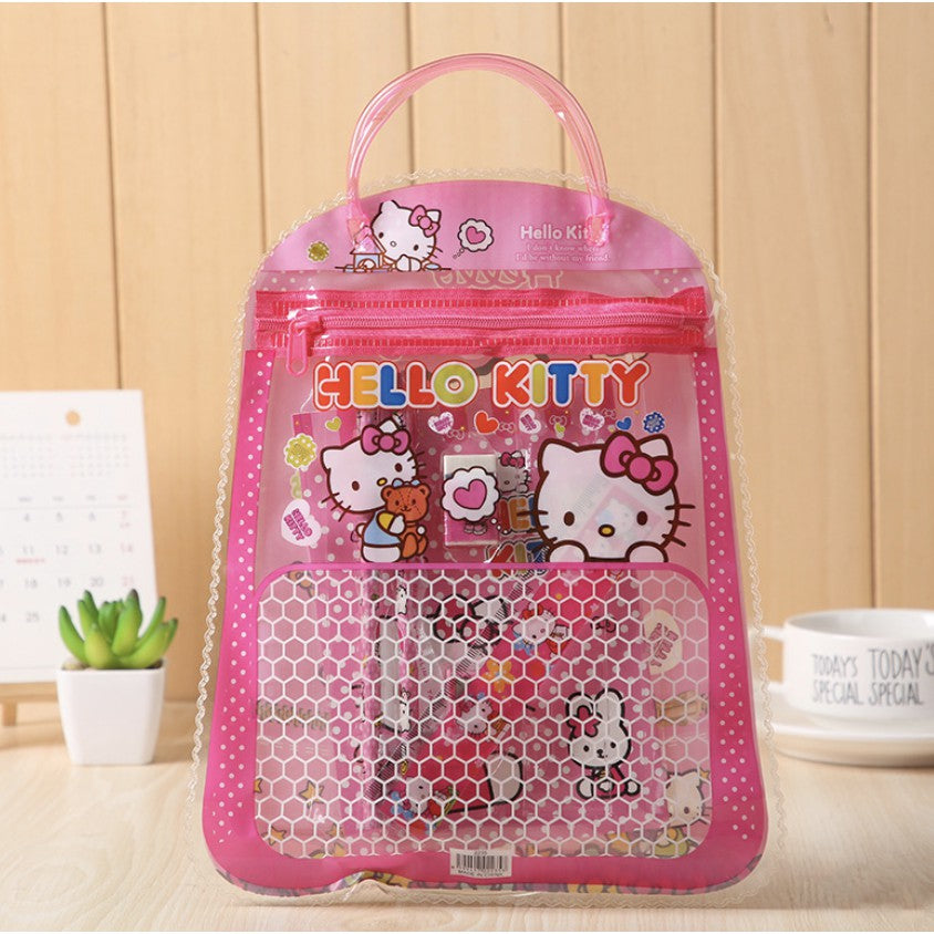 Kids Cartoon Stationery Gift Set in tote Goodies Bag | Birthday Christmas Gift 学生文具套礼物 Alat Tulisan - Boo & Bub