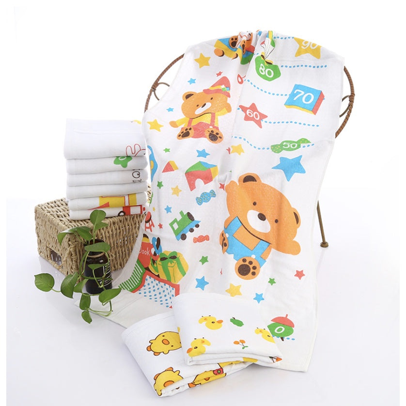 120x60cm | 100% Cotton Baby Kid Bath Towel | Tuala Blanket Super Soft Good Absorbent Fast Dry - Boo & Bub