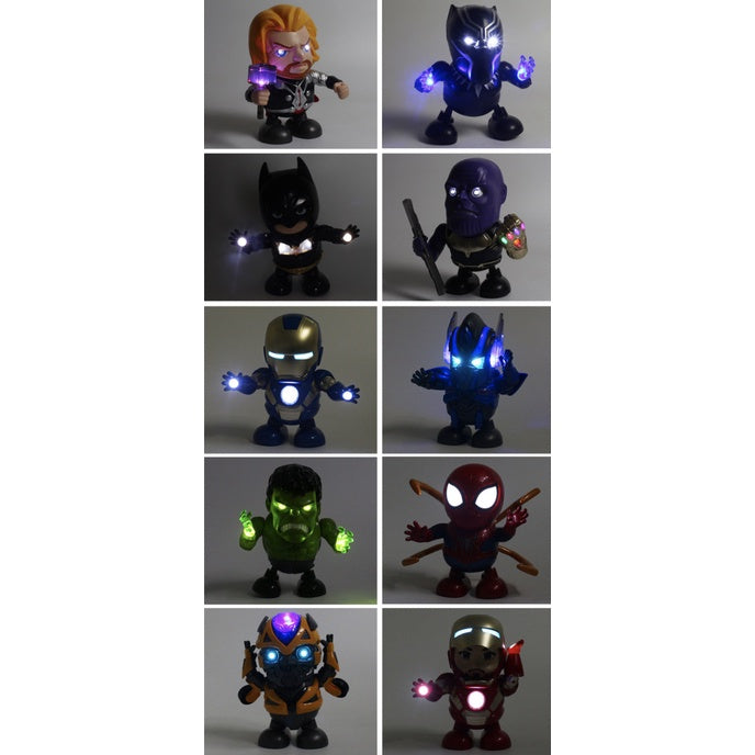 Dancing Super Hero | Dance Hero Robot Toys Music Light Ironman Avengers Kid Gift | Mainan Budak Viral Tiktok - Boo & Bub