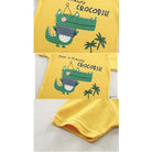 2PCS Kids Short Sleeve T-Shirt Shorts Set | Baju Budak Fashion | Boys Girls Children Clothing Summer Wear - Boo & Bub