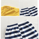 2PCS Kids Short Sleeve T-Shirt Shorts Set | Baju Budak Fashion | Boys Girls Children Clothing Summer Wear - Boo & Bub
