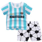 2PCS Kids Short Sleeve T-Shirt Shorts Set | Baju Budak Fashion | Boys Girls Children Clothing Summer Wear - Boo & Bub