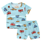 2PCS Kids Short Sleeve T-Shirt Shorts Set | Baju Budak Fashion | Boys Girls Children Clothing Summer Wear - Boo & Bub