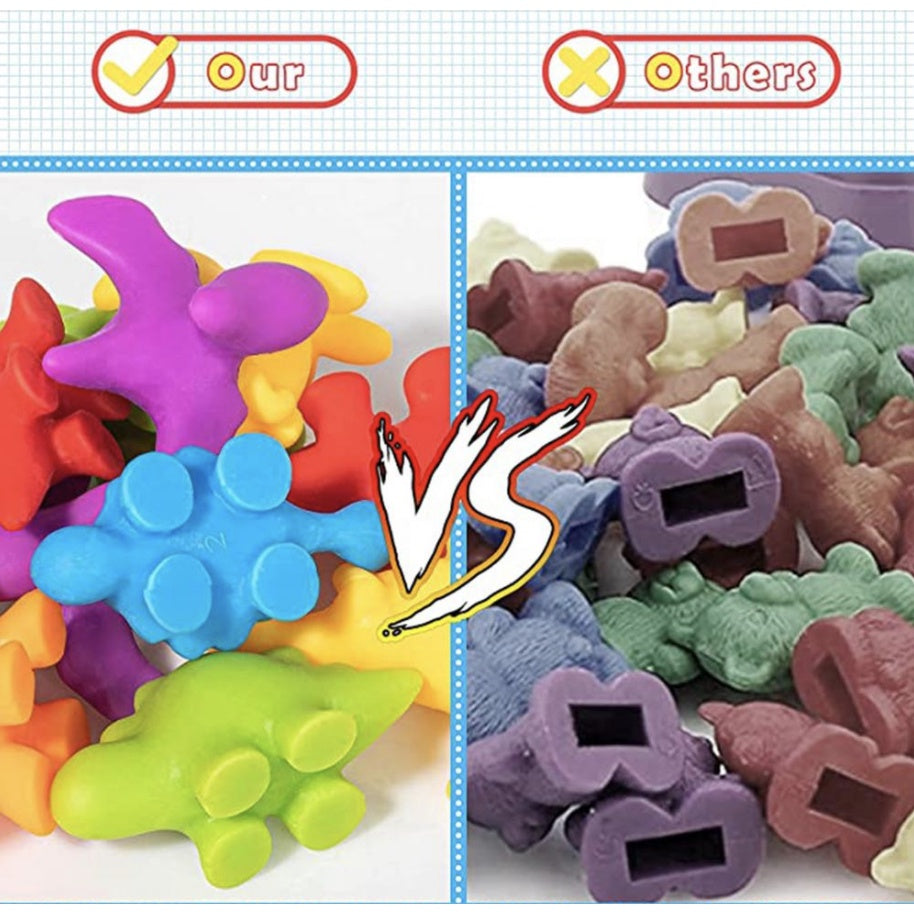 Counting Cognitive Toy | Early Education Montensorri Color Classification Card Soft Dinosaur Animal Vehicle Toys - Boo & Bub