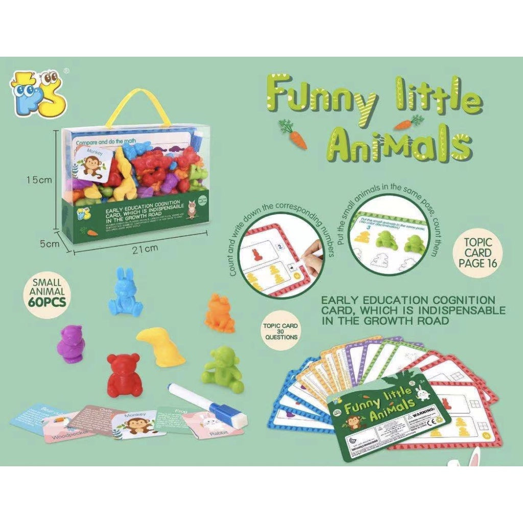 Counting Cognitive Toy | Early Education Montensorri Color Classification Card Soft Dinosaur Animal Vehicle Toys - Boo & Bub