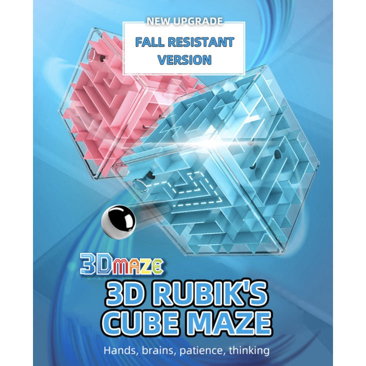 3D Mini Maze Cube | Magic Cube Puzzle Rubic Early Learning Montessorr Toys Rolling Ball Toys For Children - Boo & Bub