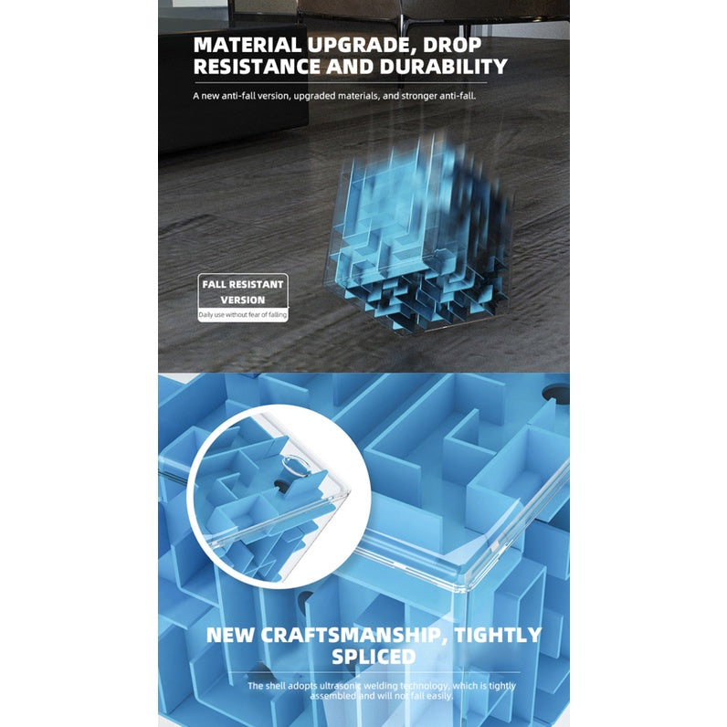 3D Mini Maze Cube | Magic Cube Puzzle Rubic Early Learning Montessorr Toys Rolling Ball Toys For Children - Boo & Bub