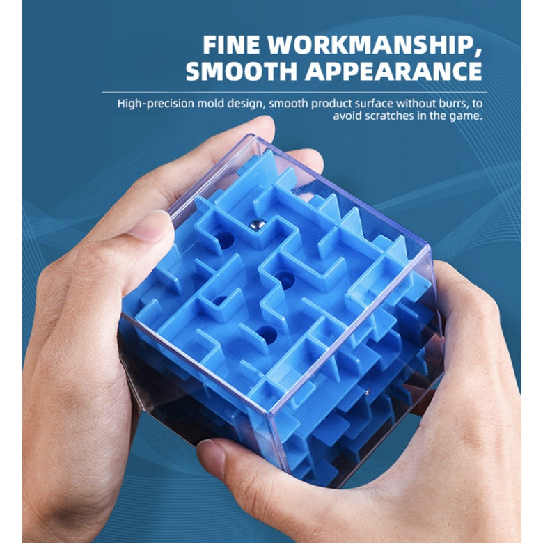 3D Mini Maze Cube | Magic Cube Puzzle Rubic Early Learning Montessorr Toys Rolling Ball Toys For Children - Boo & Bub