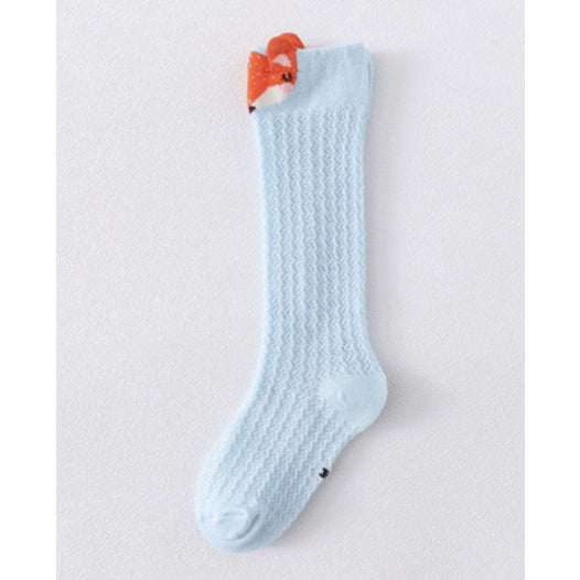 Cute Cartoon Long Socks | Cotton Socks Mosquito-proof Stockings Animal Baby Cotton Socks Knee High Long Leg Warmers - Boo & Bub