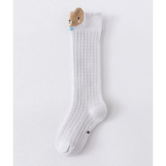 Cute Cartoon Long Socks | Cotton Socks Mosquito-proof Stockings Animal Baby Cotton Socks Knee High Long Leg Warmers - Boo & Bub