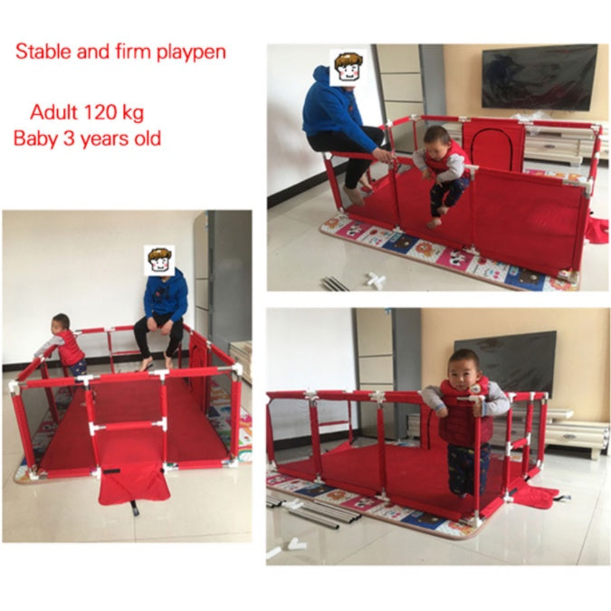 Children's Playpen Fench | Baby Toddler Children Net Playground Hexagon Barrier Baby Child Safety Kids Ocean Ball - Boo & Bub