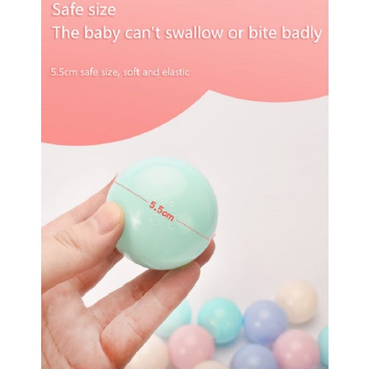 50/100 pcs Ocean Balls | Eco-Friendly Colorful Plastic Ball Funny Baby Kid Swim Pit Toy Water Pool Ocean Wave Ball - Boo & Bub