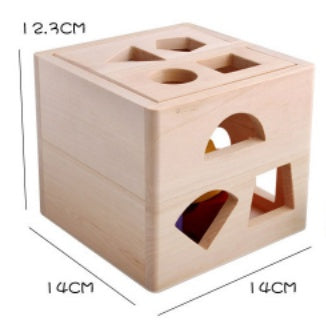 Creative 3D Wooden Cube Puzzle | Educational Toys For Children | Kids Brain Teaser Toy - Boo & Bub
