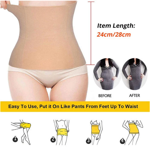 Boo&Bub Seamless Waist Slimming Cincher | Weight Loss Tummy Tummy Tuck Belt Control Body Shaper Corset - Boo & Bub