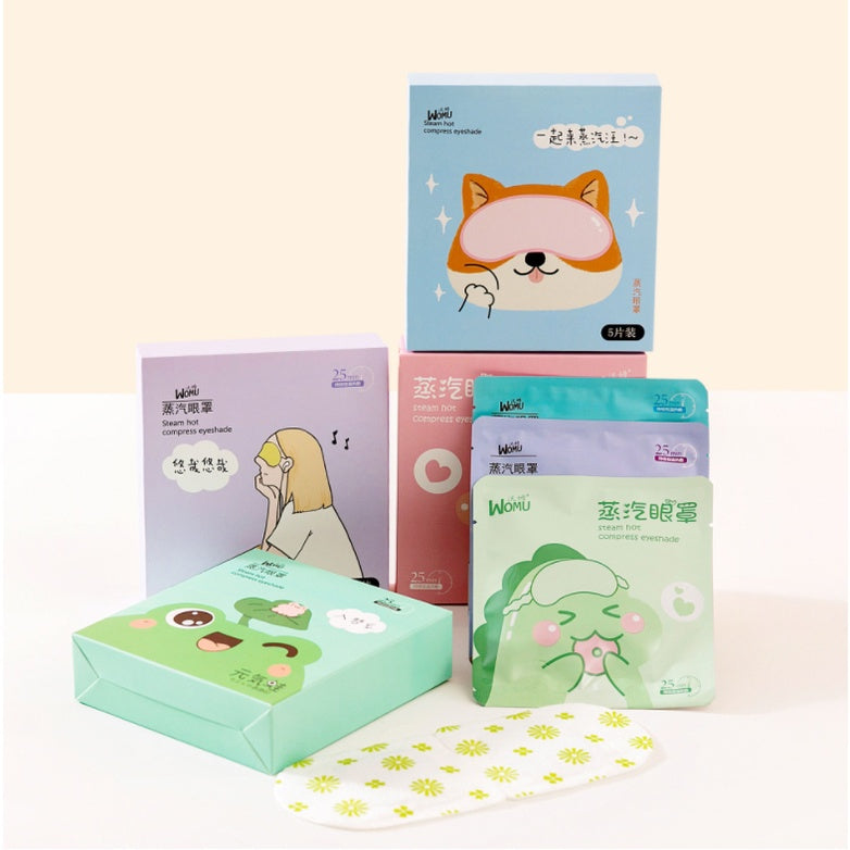 5pcs/ box Heating Steam Eye Mask | Warming Sleep Eyeshade Relieve Fatigue Hot Compress Relax Hydra Treatment Eye Patch - Boo & Bub