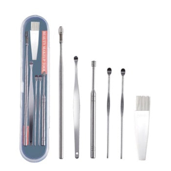 6pcs Ear Wax Pickers | Spoon Care Ear Clean Tool Stainless Steel Earpick Wax Remover Curette Ear Pick Cleaner Ear - Boo & Bub