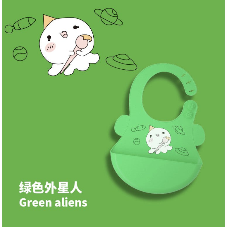 Cartoon Baby Waterproof Bib | Soft Bibs Baby Feeding Dinosaur Kids Girl Boy Adjustable Children Newborn - Boo & Bub