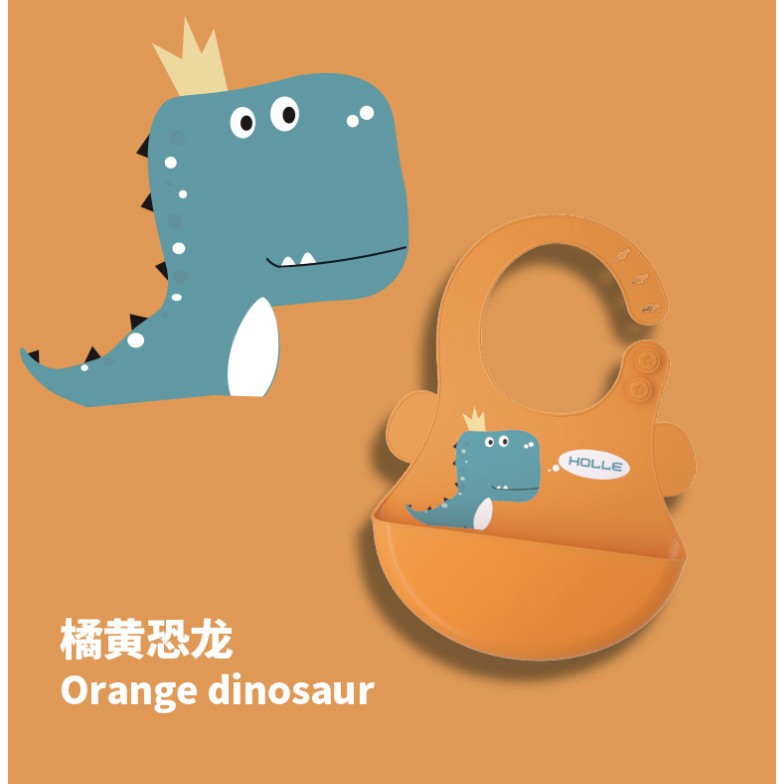 Cartoon Baby Waterproof Bib | Soft Bibs Baby Feeding Dinosaur Kids Girl Boy Adjustable Children Newborn - Boo & Bub
