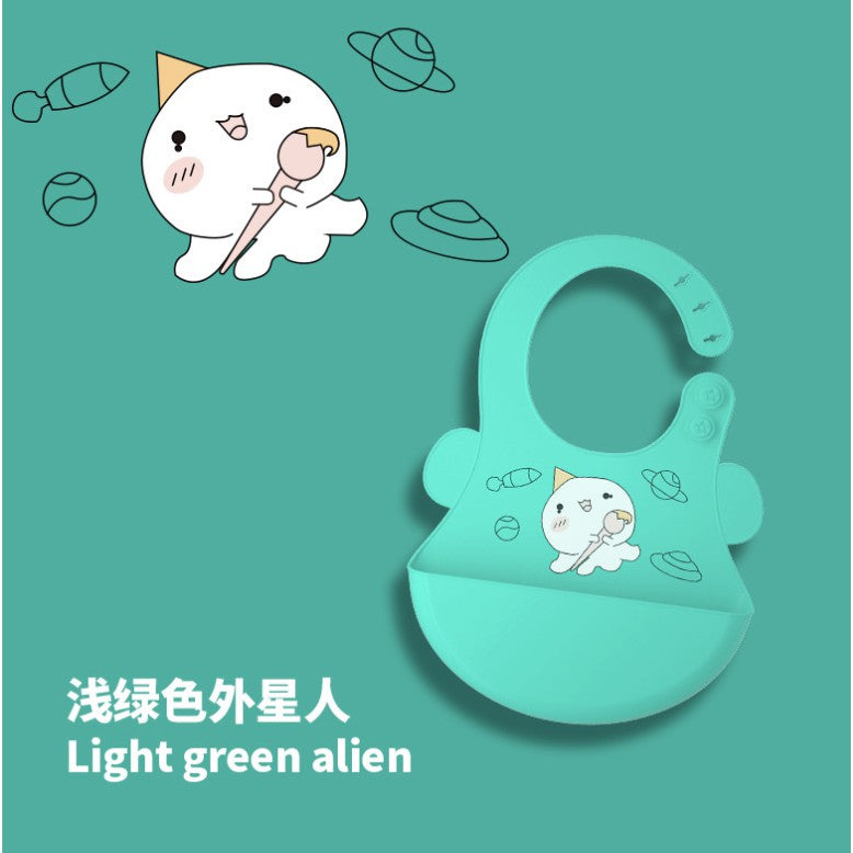 Cartoon Baby Waterproof Bib | Soft Bibs Baby Feeding Dinosaur Kids Girl Boy Adjustable Children Newborn - Boo & Bub