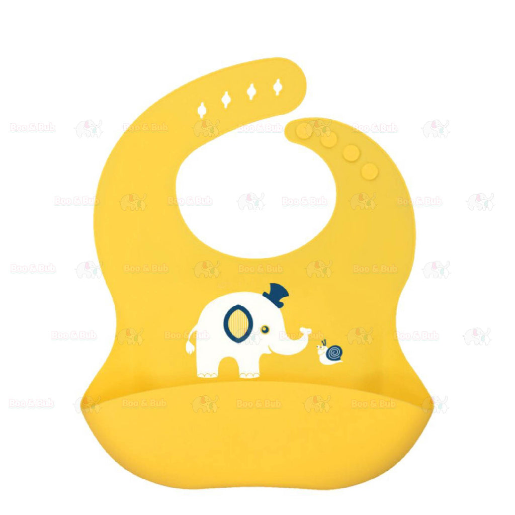 Cartoon Baby Waterproof Bib | Soft Bibs Baby Feeding Dinosaur Kids Girl Boy Adjustable Children Newborn - Boo & Bub