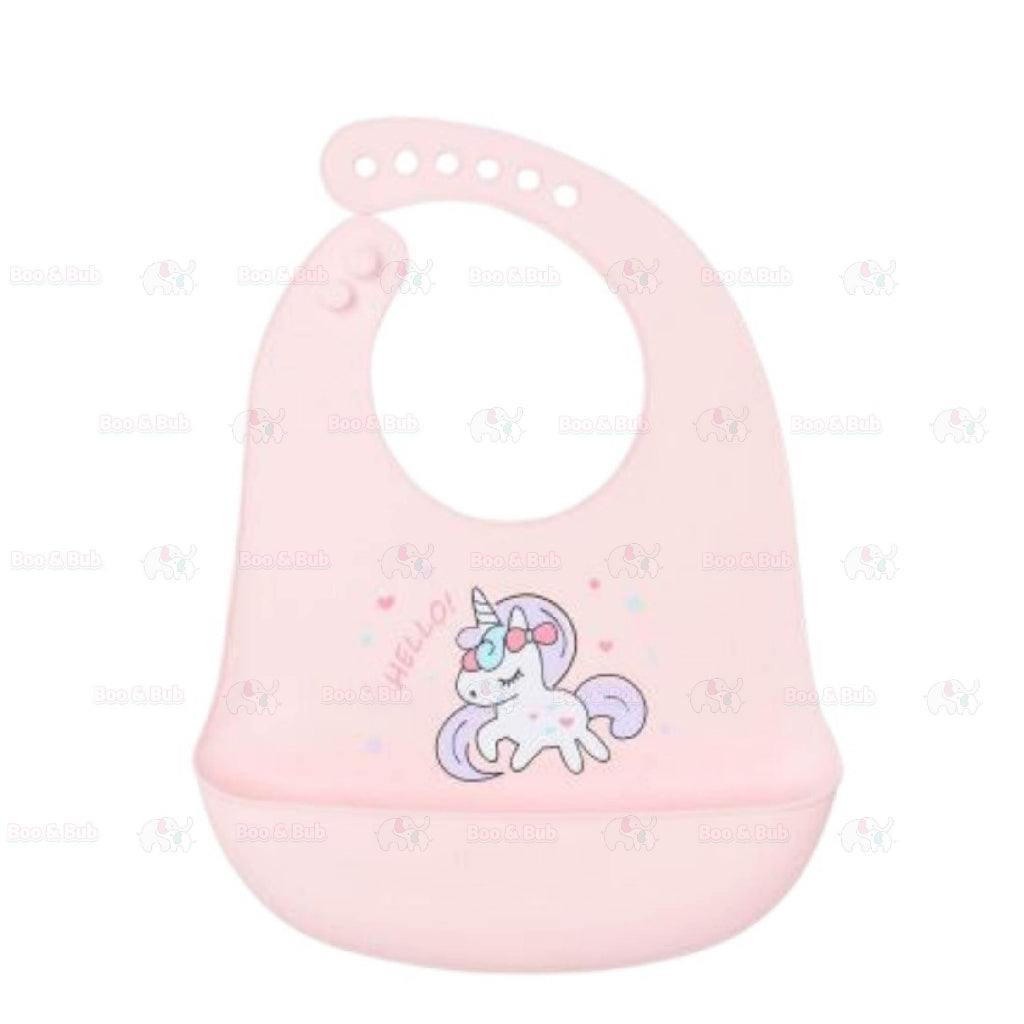 Cartoon Baby Waterproof Bib | Soft Bibs Baby Feeding Dinosaur Kids Girl Boy Adjustable Children Newborn - Boo & Bub