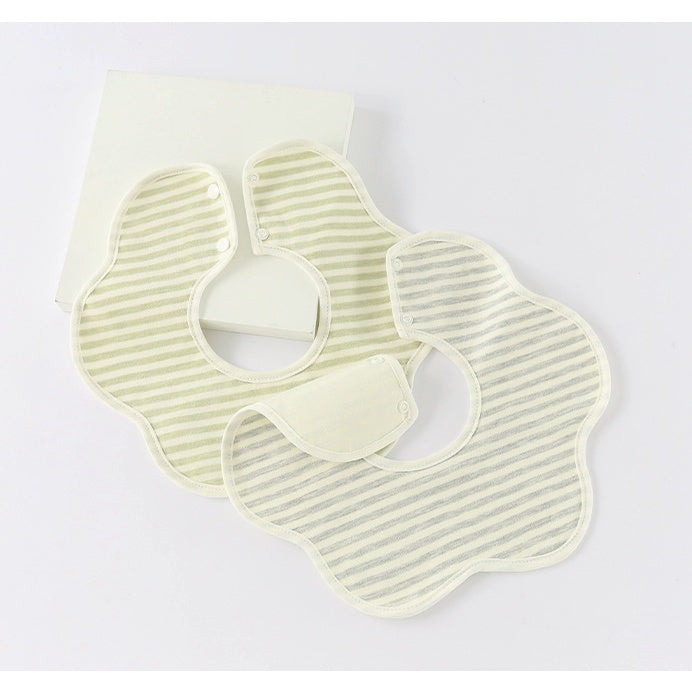 Flower Bib | Petal Pure Cotton Saliva Towel Newborn Comfort Infant Toddler Feeding Apron Soft Washable Bibs - Boo & Bub