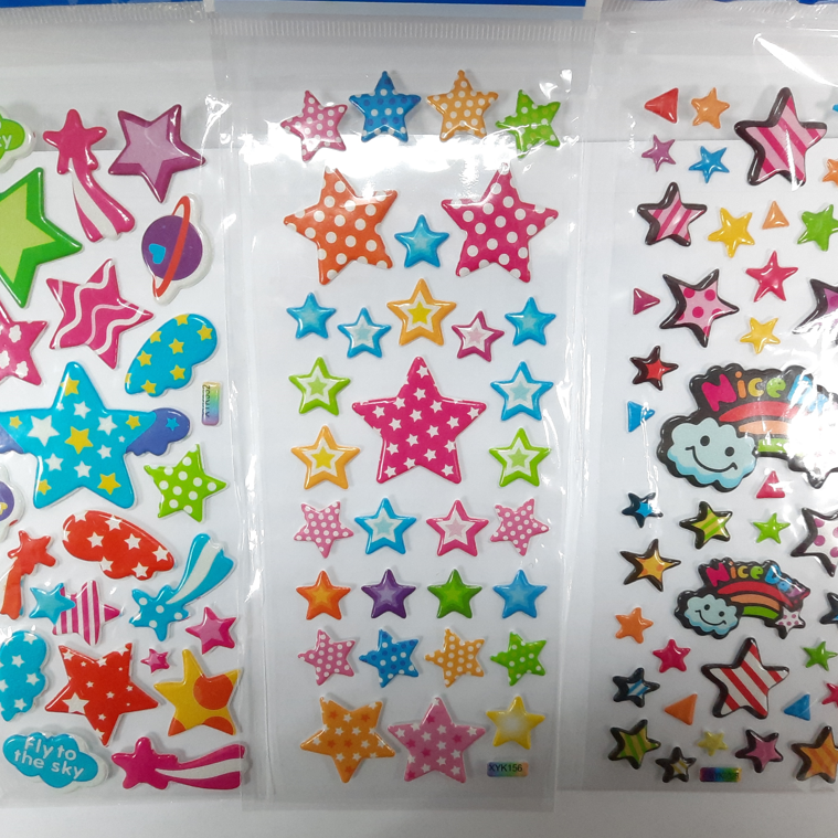 1pc 3D Cartoon Bubble Sticker for Kids (Stiker Kanak Kanak) - Boo & Bub