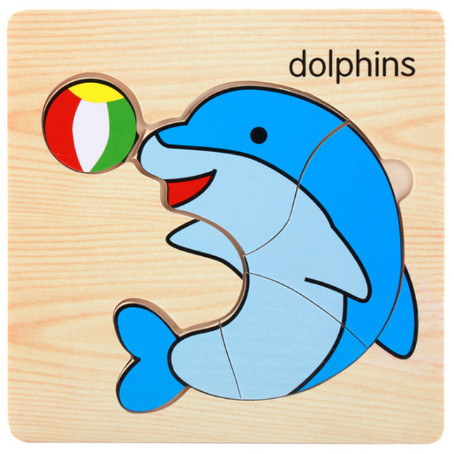 3D baby Wooden Puzzle Jigsaw Early Educational Learning Montessori Toys | puzzle anak, mainan puzzle kayu anak - Boo & Bub
