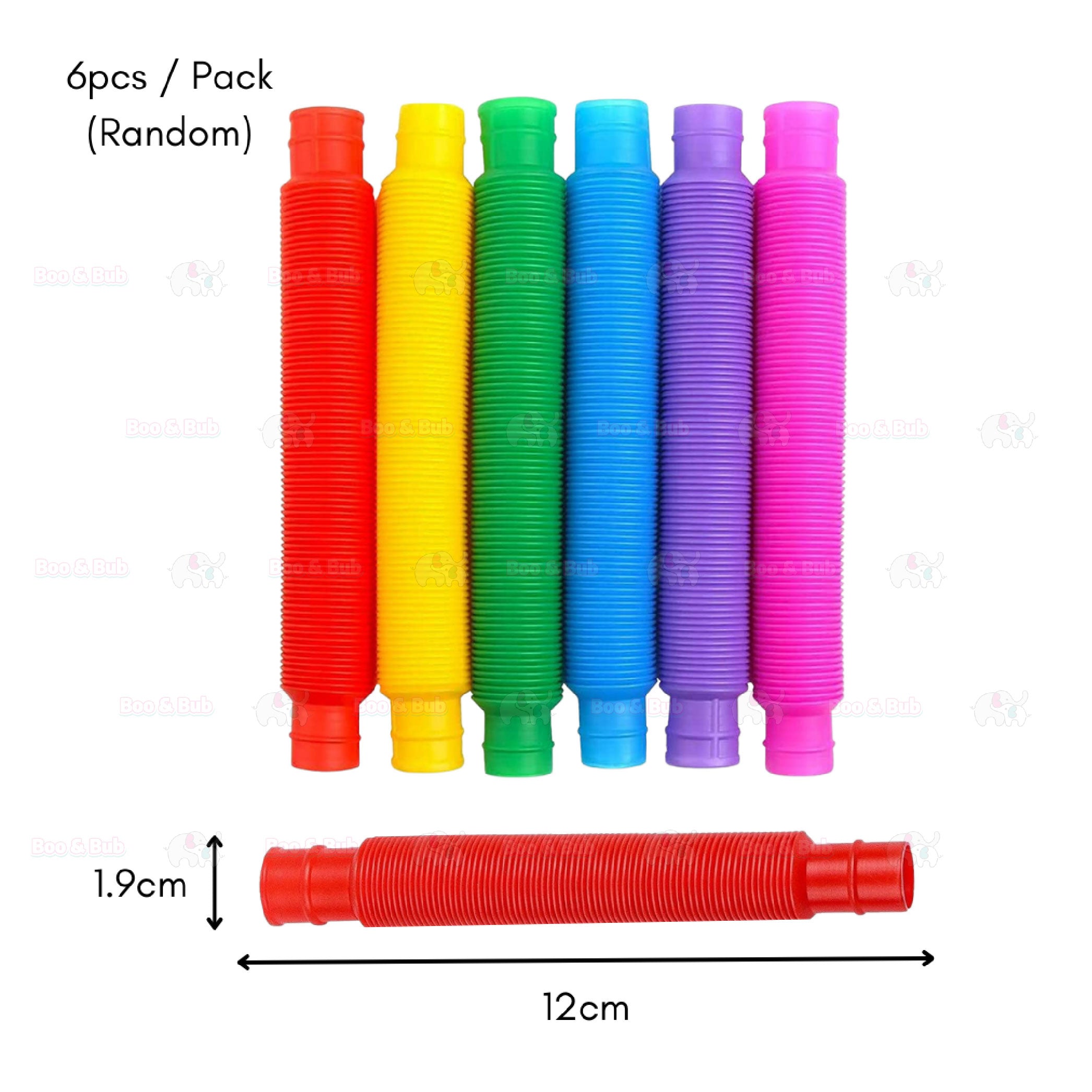 Boo&Bub Pop Tubes Fidget Toy Autism Toys Sensory Stretch Tubes Creativ ...