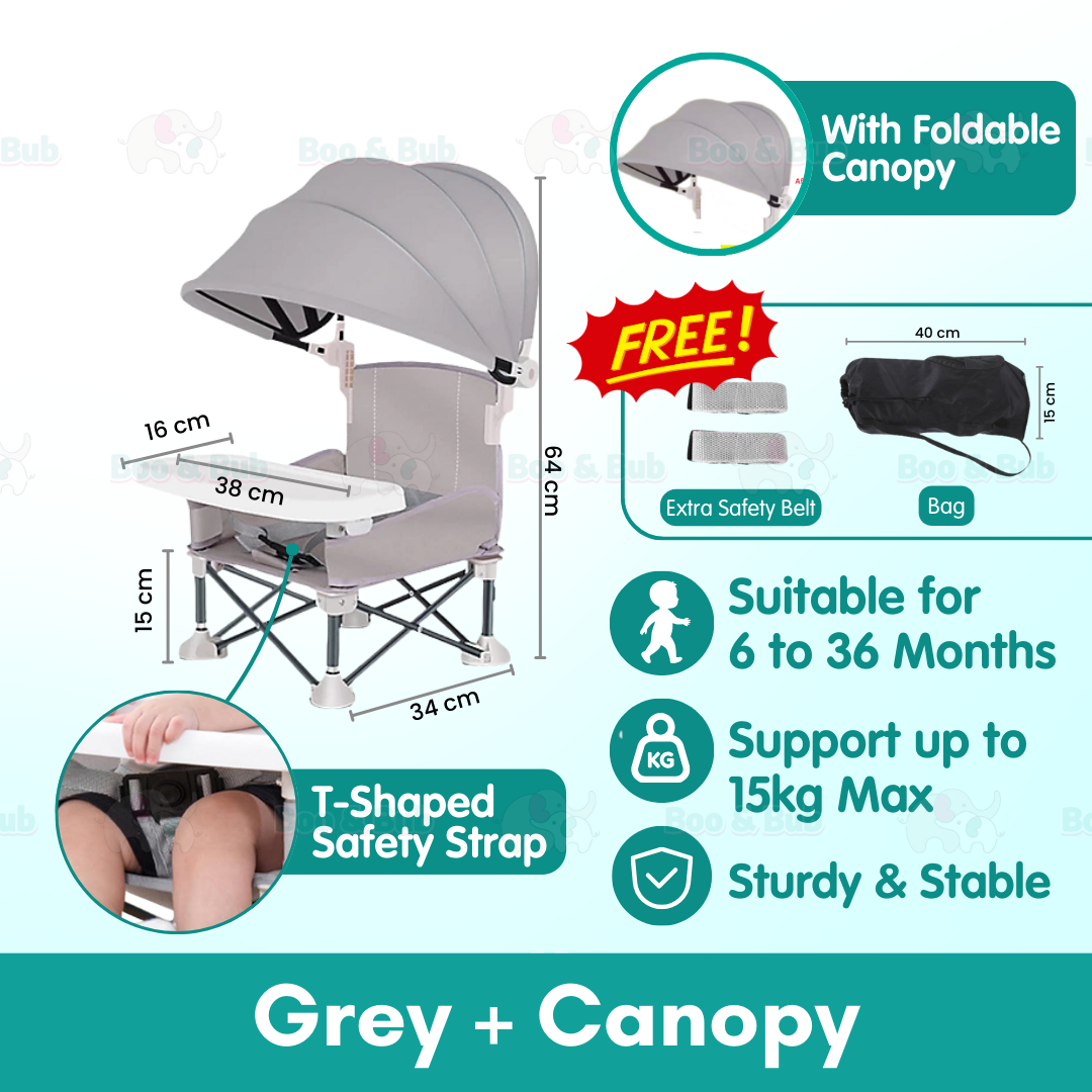 Boo&Bub Baby Dining Chair Multifunctional Foldable and Portable Outdoor Beach Seat Baby Furniture Supplies - Boo & Bub