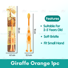 Cartoon Kid Toothbrush | Baby Cleaning Teether Dental Oral Hygiene Care Anti Slide Handle Tooth Brush - Boo & Bub