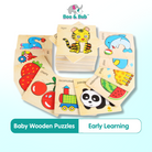 3D baby Wooden Puzzle Jigsaw Early Educational Learning Montessori Toys | puzzle anak, mainan puzzle kayu anak - Boo & Bub