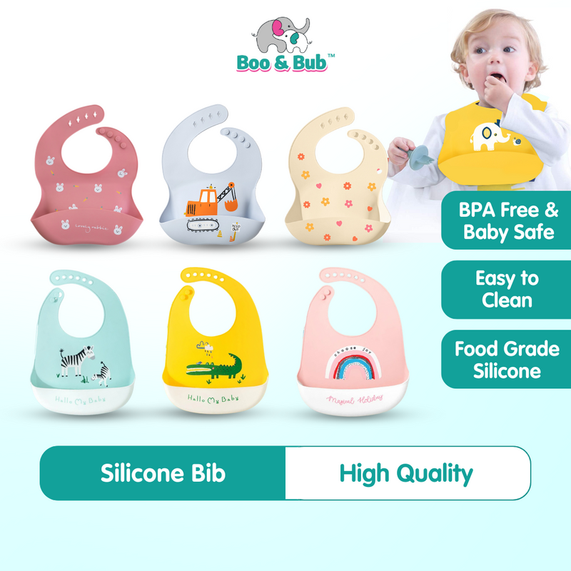 Cartoon Baby Waterproof Bib | Soft Bibs Baby Feeding Dinosaur Kids Girl Boy Adjustable Children Newborn