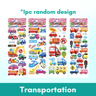 1pc 3D Cartoon Bubble Sticker for Kids (Stiker Kanak Kanak) - Boo & Bub