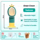 Boo&Bub Potty Training Urinal Cute Wall Mounted Standing Urine Trainer for Kids - Boo & Bub