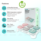 Boo&Bub MISUTA 120ML Baby Snack Box | Fresh Food Fruits Storage Box | Child Food Container Milk Powder - Boo & Bub