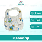Boo&Bub 8-layer U-shaped Waterproof Saliva Towel Waterproof Bib Baby Cotton Saliva Towel - Boo & Bub