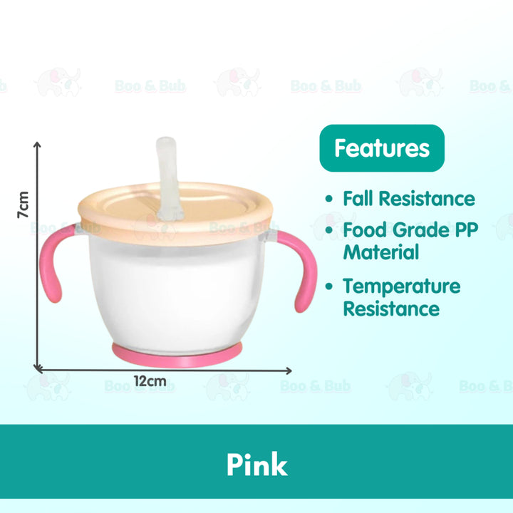 Boo&Bub 150ml Baby Feeding Cups Learning Training Sippy Drinking Straw Bottle Mug Kids Cawan Budak Bayi - Boo & Bub
