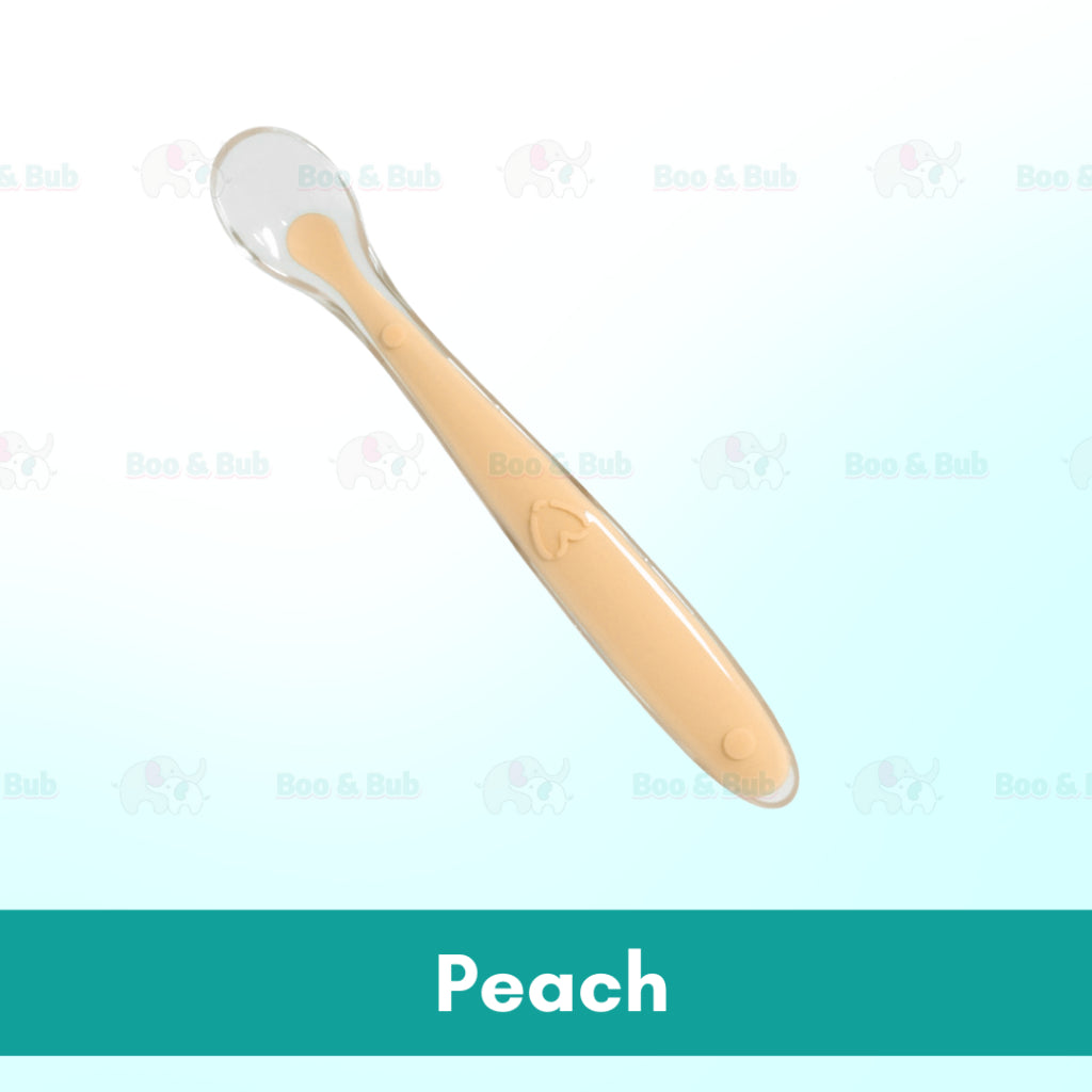 Boo&Bub Flexible Baby spoon and fork set with travel case | Easy to hold utensils for toddler kid feeding dining setkids - Boo & Bub