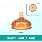 Boo & Bub Silicone Teat and Flexible 3660 Degree Straw BPA FREE Anti Colic Safe Silicone - Boo & Bub