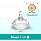 Boo & Bub Silicone Teat and Flexible 3660 Degree Straw BPA FREE Anti Colic Safe Silicone - Boo & Bub