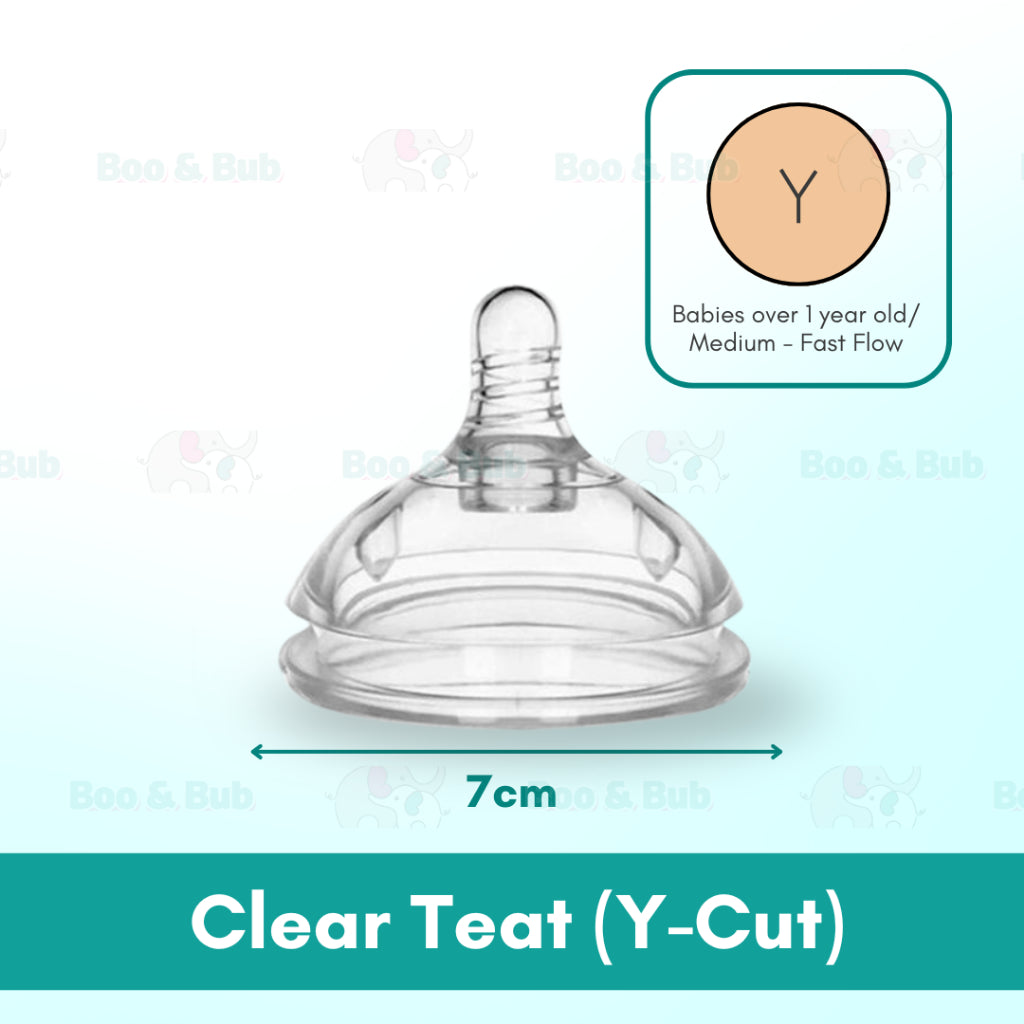 Boo & Bub Silicone Teat and Flexible 3660 Degree Straw BPA FREE Anti Colic Safe Silicone - Boo & Bub