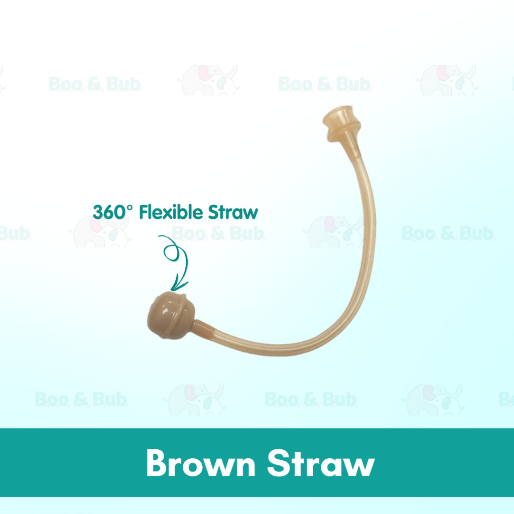 Boo & Bub Silicone Teat and Flexible 3660 Degree Straw BPA FREE Anti Colic Safe Silicone - Boo & Bub