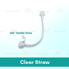 Boo & Bub Silicone Teat and Flexible 3660 Degree Straw BPA FREE Anti Colic Safe Silicone - Boo & Bub