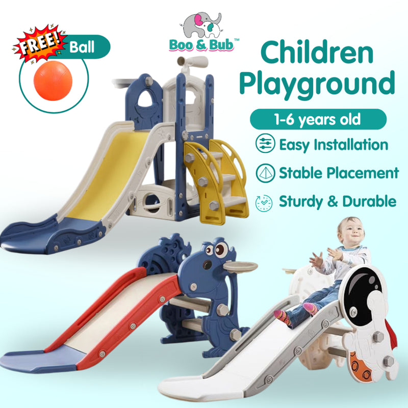 Boo & Bub Children Playground Foldable gelongsor kanak kanak slide for kids playground kid  1-6years old Easy Installati
