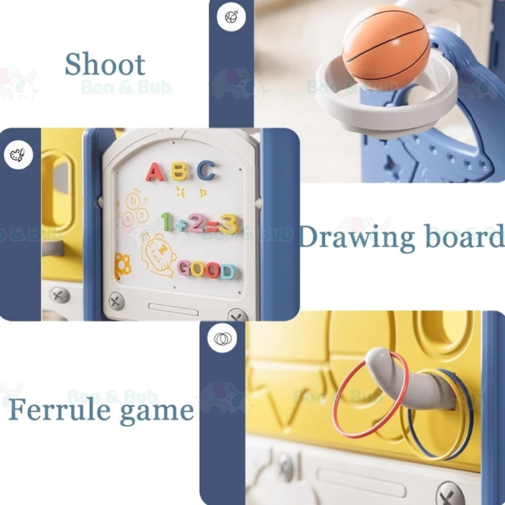 Boo & Bub Children Playground Foldable gelongsor kanak kanak slide for kids playground kid  1-6years old Easy Installati - Boo & Bub