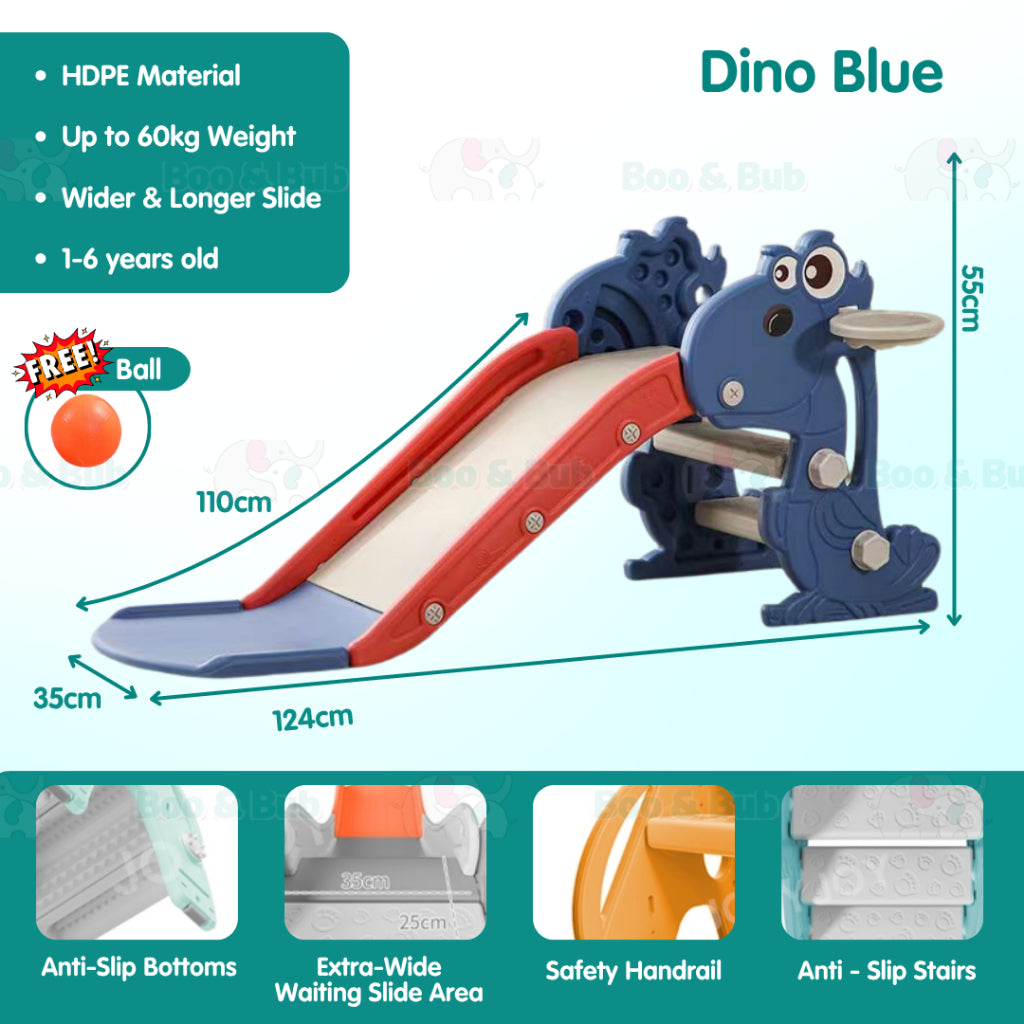 Boo & Bub Children Playground Foldable gelongsor kanak kanak slide for kids playground kid  1-6years old Easy Installati - Boo & Bub