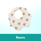 Boo&Bub 6 layers Baby Bib  Cotton Bib Baby Saliva Towel Newborn Baby Saliva Bib Soft Washable drooling Bib 新生儿围兜 柔软可洗 吸水 - Boo & Bub