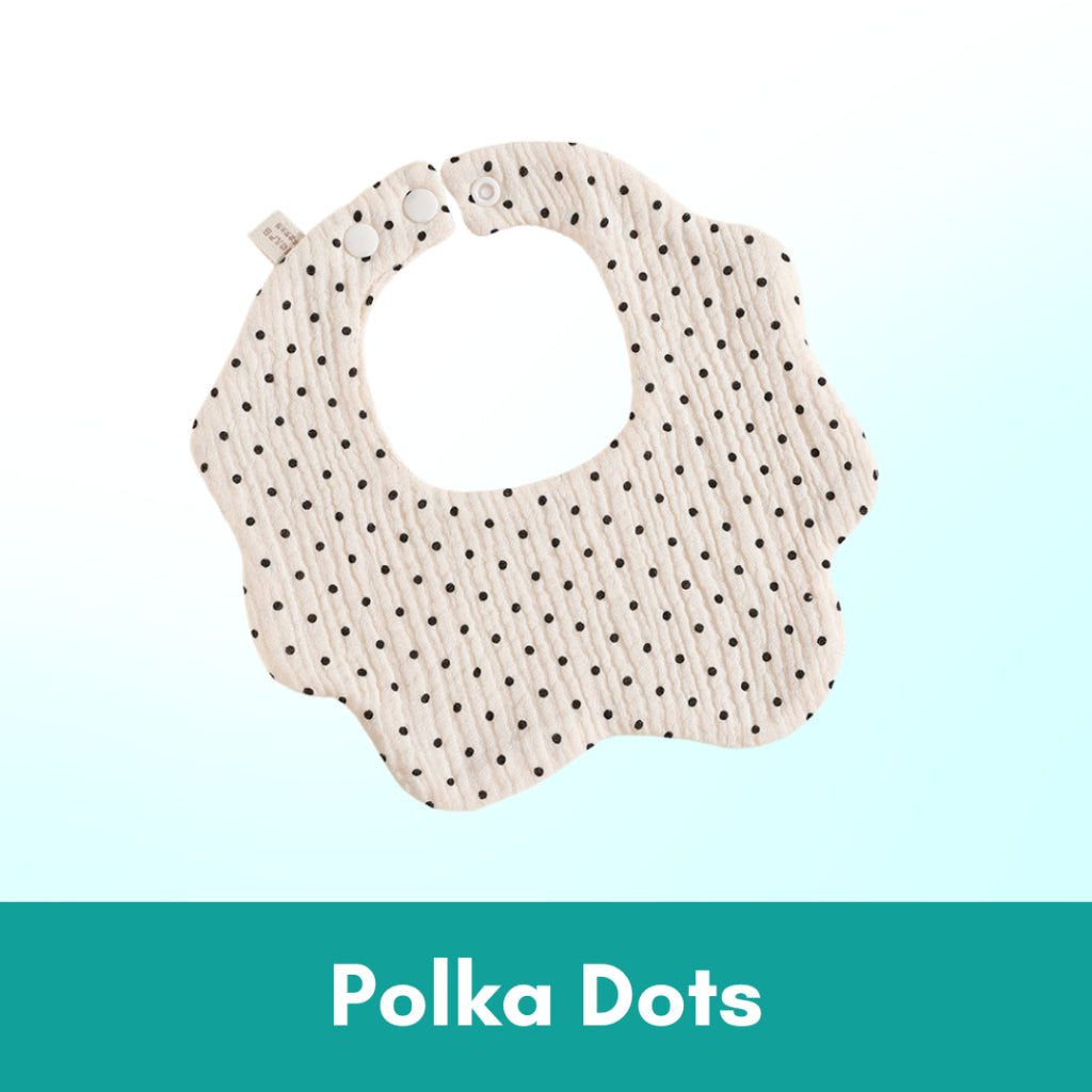 Boo&Bub 6 layers Baby Bib  Cotton Bib Baby Saliva Towel Newborn Baby Saliva Bib Soft Washable drooling Bib 新生儿围兜 柔软可洗 吸水 - Boo & Bub